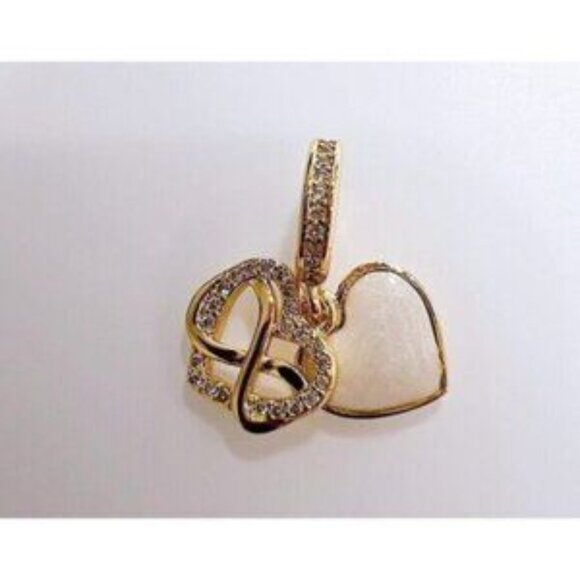 Sparkling Infinity Heart Dangle, Charm For Pandora Bracelet Necklace - Picture 3 of 7